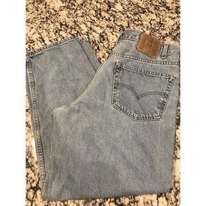 LEVI'S 550 RELAXED FIT MEN'S JEANS SIZE 38 X 30 RED‎ TAB MEDIUM WASH 100% COTTON